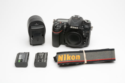 Nikon D7100 DSLR Body Only w/2X Batts, charger, 57,843 Acts Fully tested, Great!