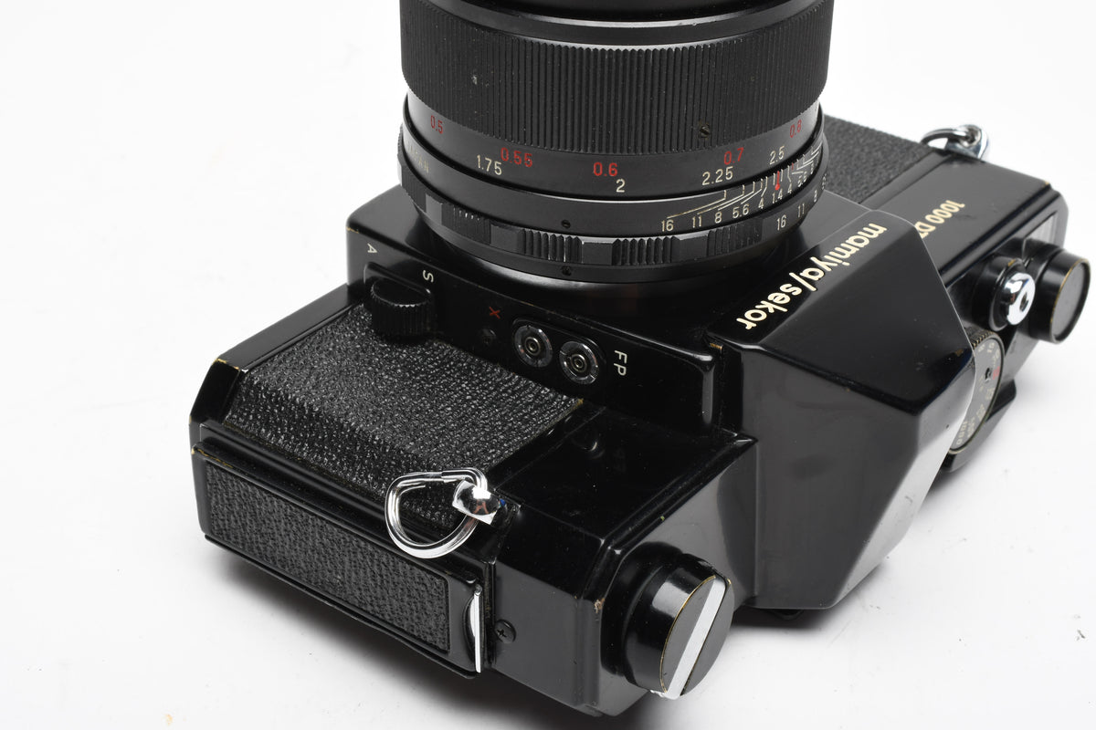 Mamiya 1000DTL Black Body w/Mamiya 55mm f1.4 lens, New Seals, Nice!