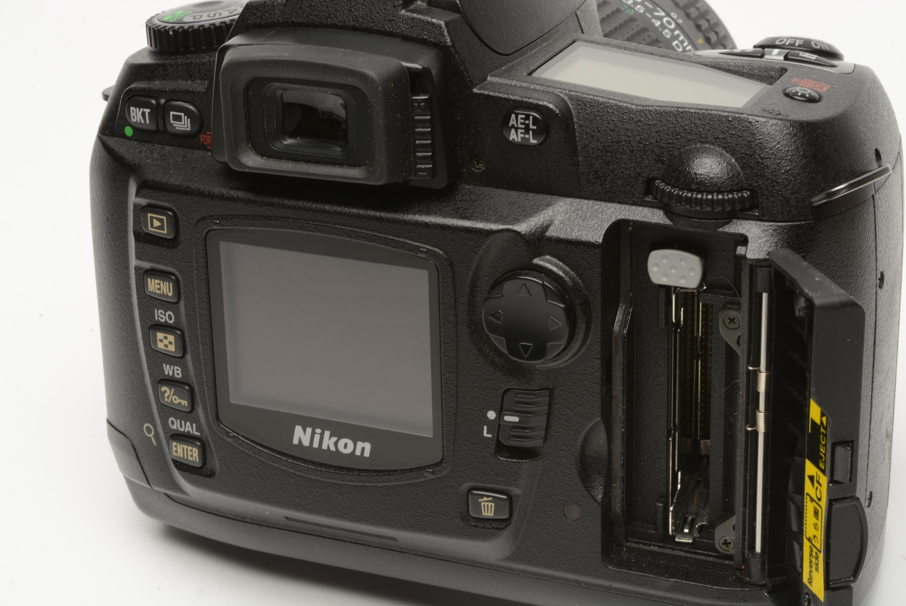 Nikon D70 DSLR w/Nikkor 28-70mm f3.5-4.5D zoom, batt+charger+1GB CF, 8545  Acts