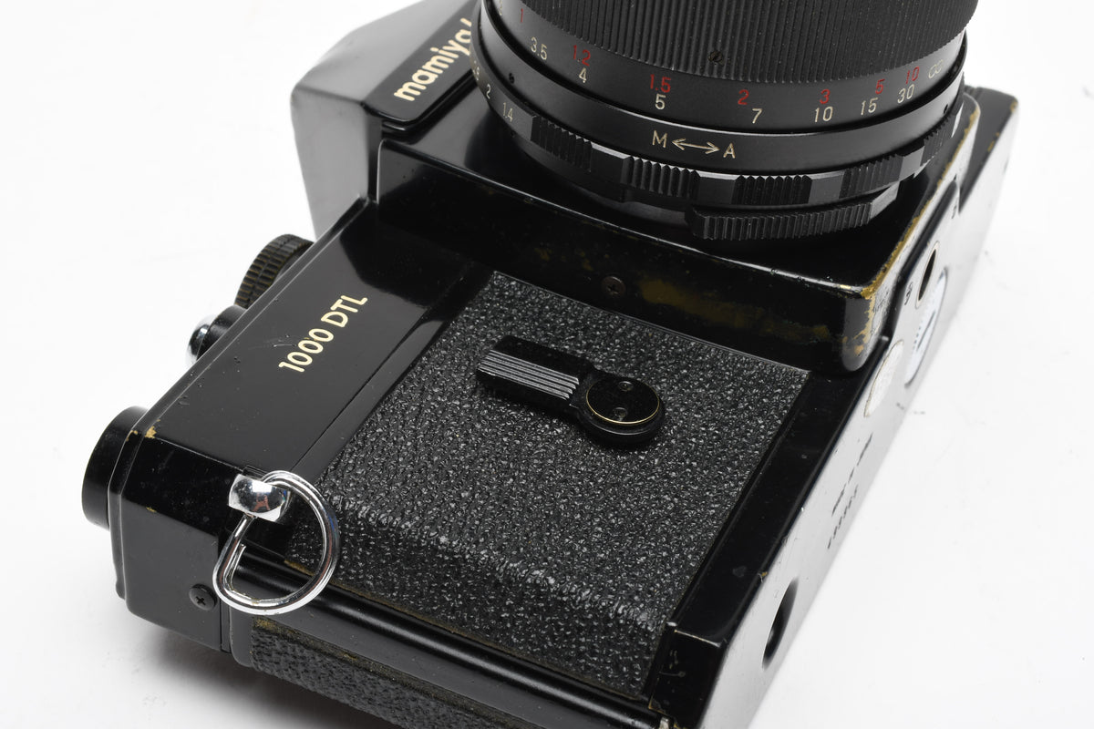 Mamiya 1000DTL Black Body w/Mamiya 55mm f1.4 lens, New Seals, Nice!