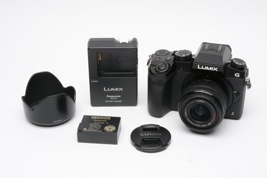 Panasonic Lumix DMC-G7 16MP MFT Digital Camera Kit w/14-42mm Lens, Clean