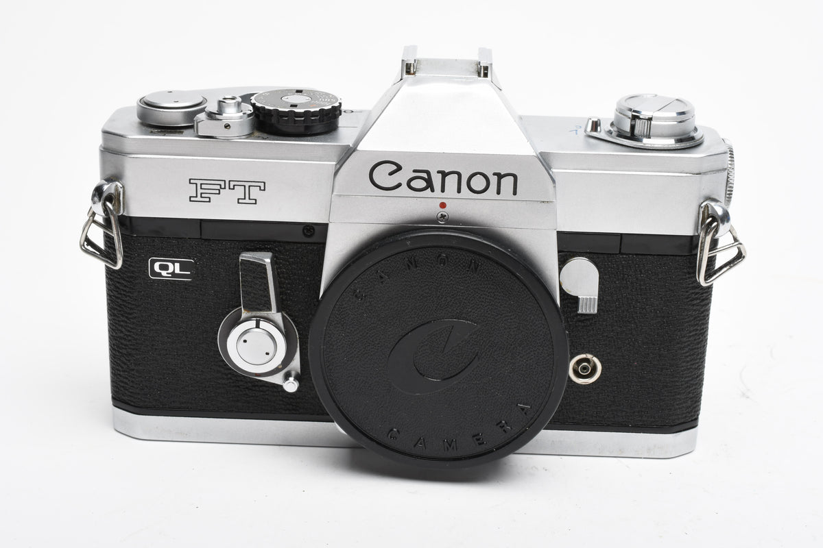 Canon FT QL 35mm SLR body, New seals, accurate, timeless (silver)