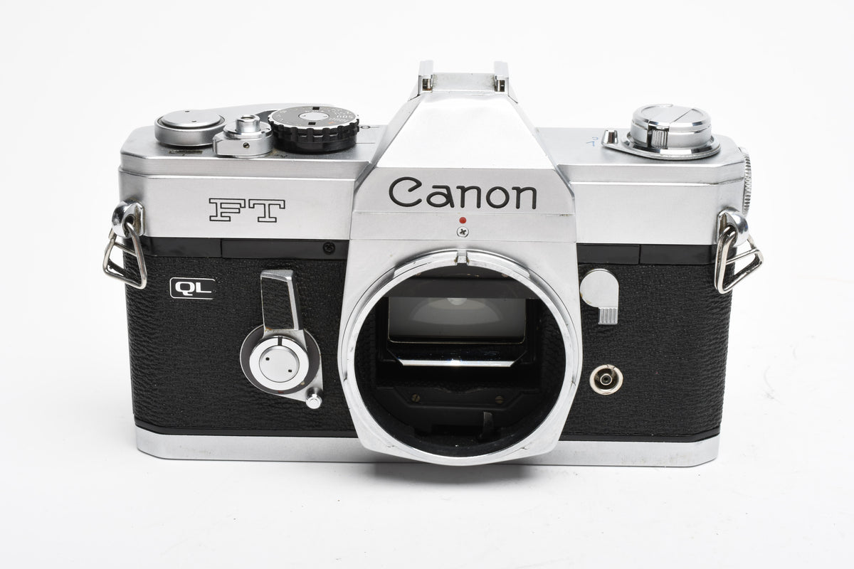 Canon FT QL 35mm SLR body, New seals, accurate, timeless (silver)
