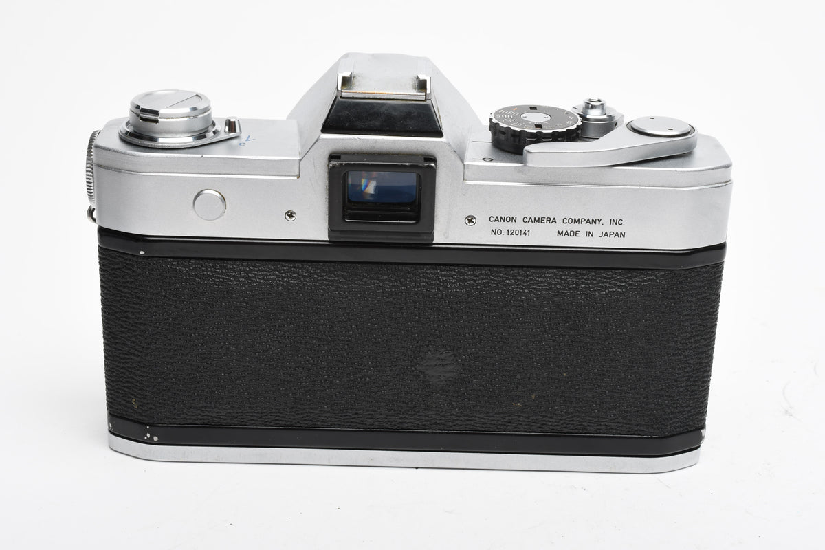 Canon FT QL 35mm SLR body, New seals, accurate, timeless (silver)
