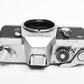 Canon FT QL 35mm SLR body, New seals, accurate, timeless (silver)