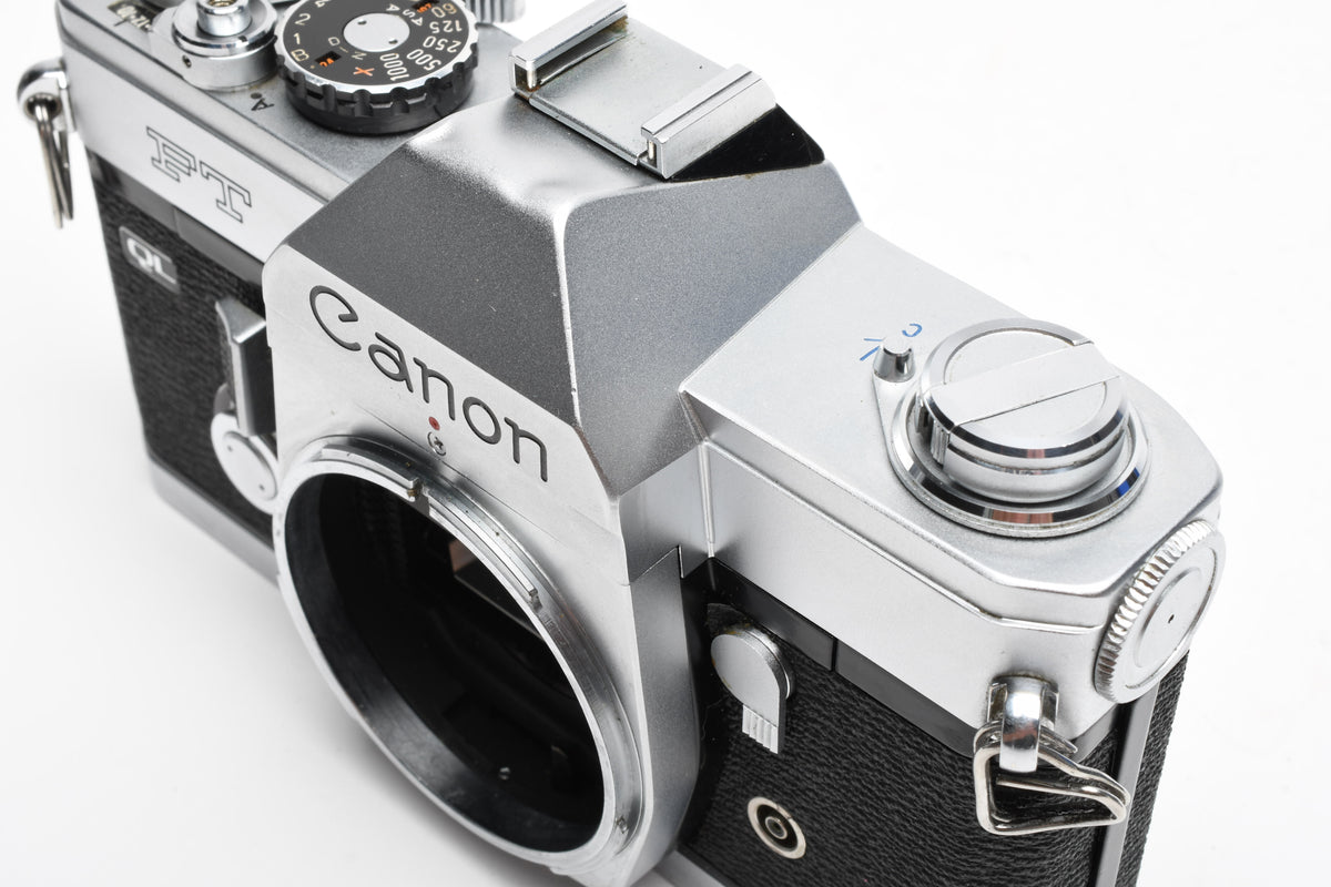 Canon FT QL 35mm SLR body, New seals, accurate, timeless (silver)