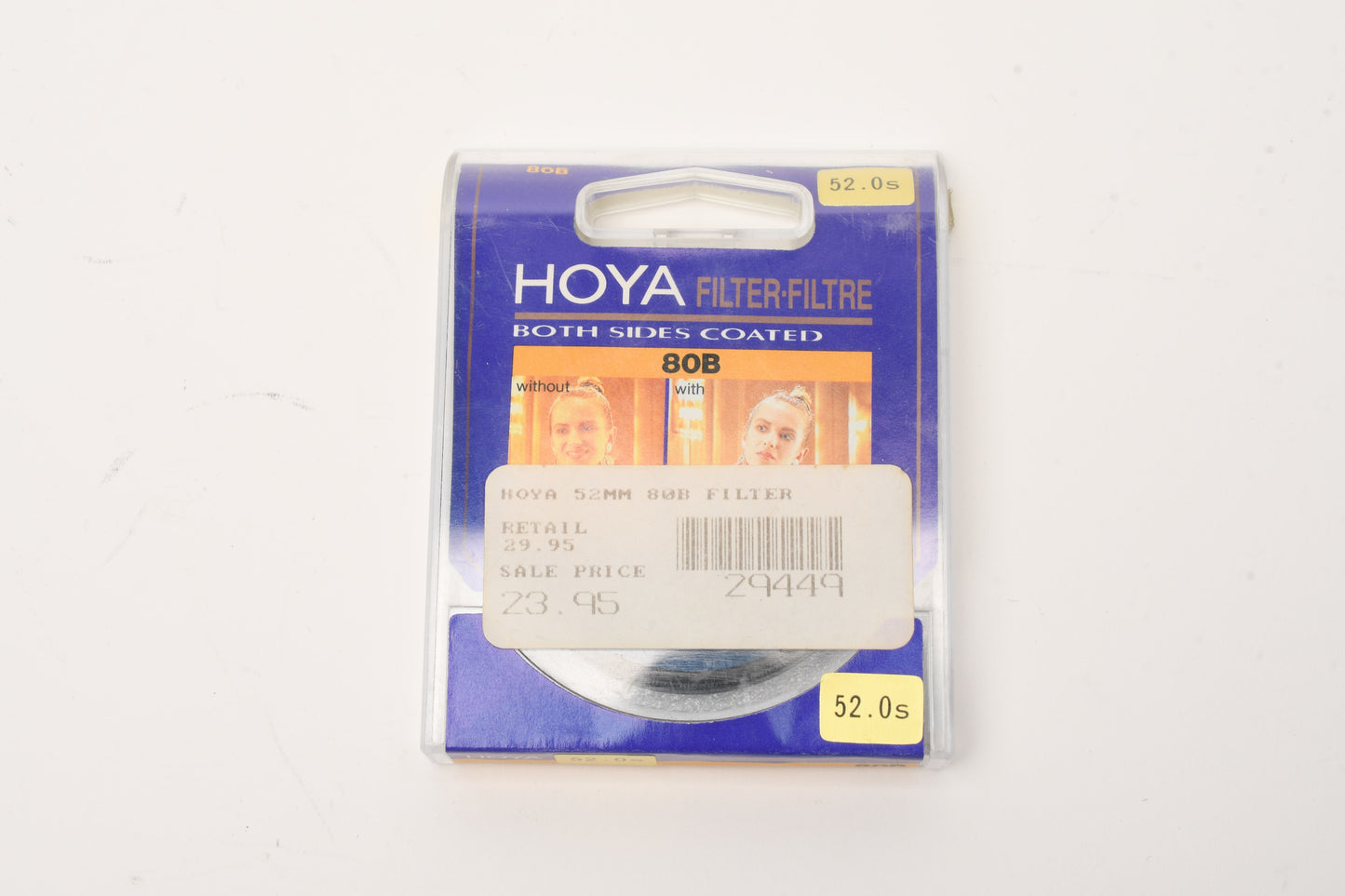 Hoya 52mm 80B Filter in Jewel Case, Mint-