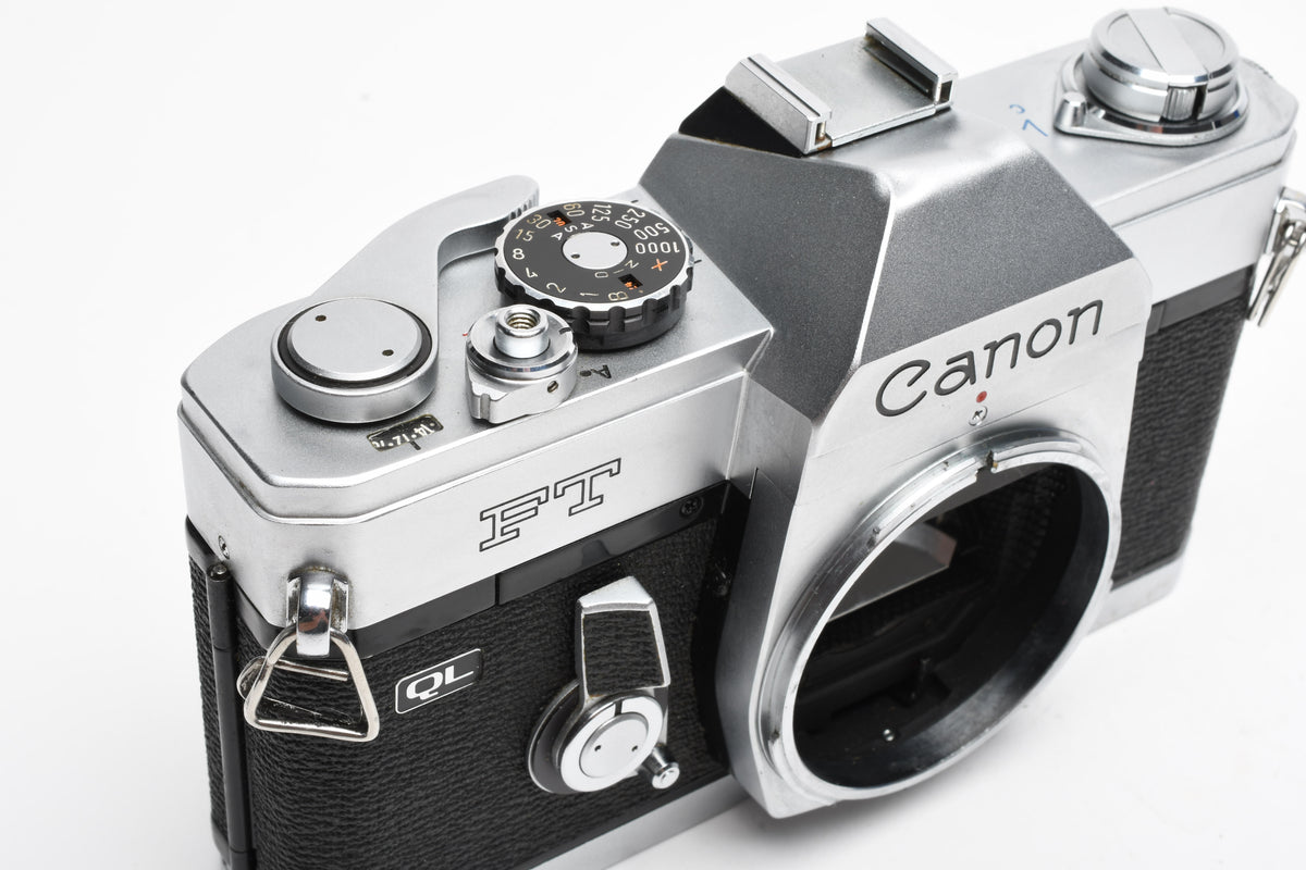 Canon FT QL 35mm SLR body, New seals, accurate, timeless (silver)