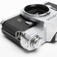 Canon FT QL 35mm SLR body, New seals, accurate, timeless (silver)