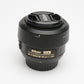 Nikon AF-S Nikkor 35mm f1.8G DX lens, caps, HB-46 lens hood, pouch, Mint-