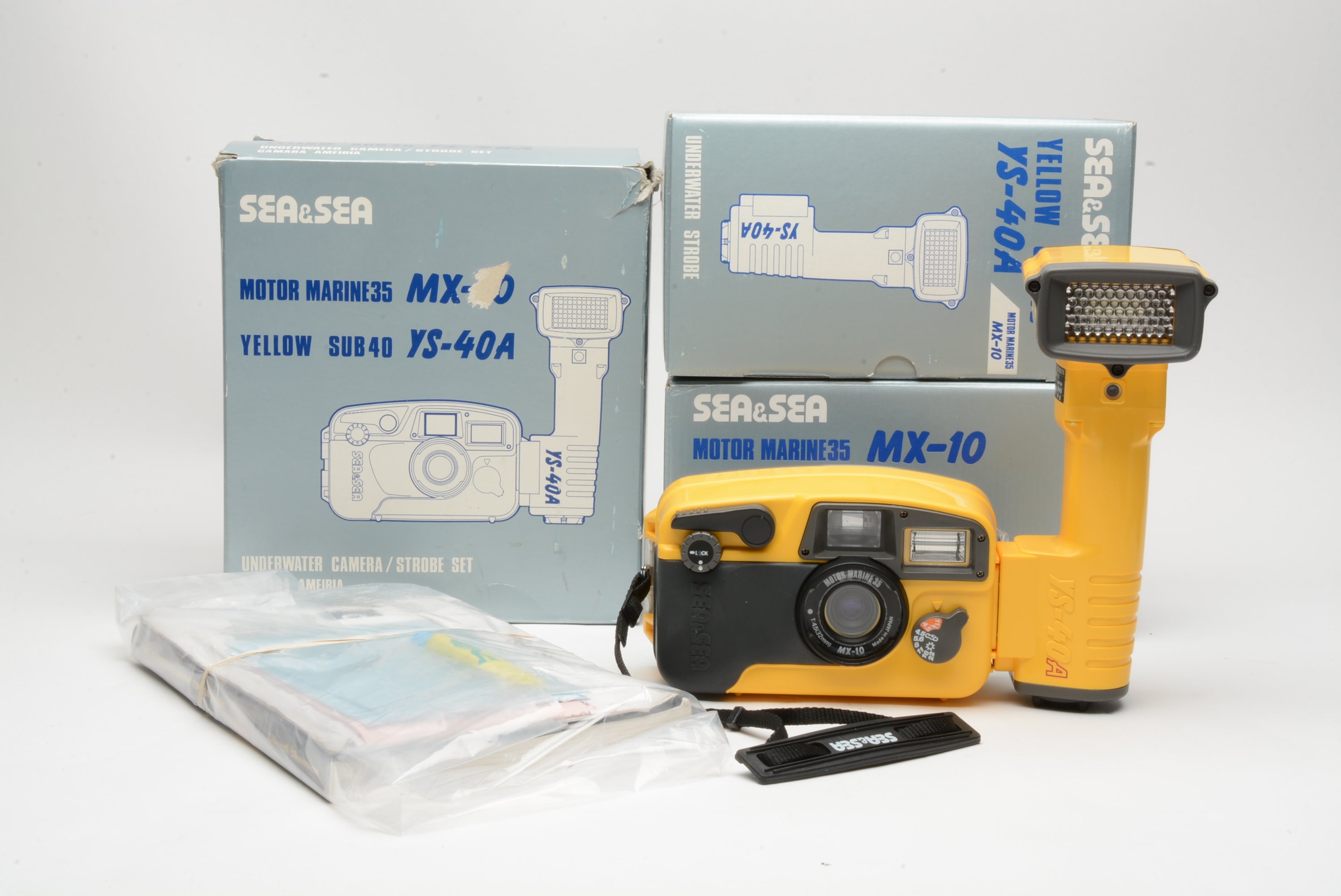 Sea & Sea Motor Marine 35 MX-10 w/YS-40A handle mount flash, clean, te –  RecycledPhoto