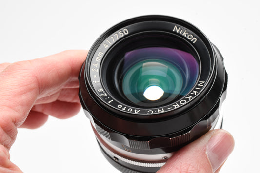 Nikon Nikkor-N.C 24mm f2.8 wide angle lens Nikon Non-AI mount, clean & sharp