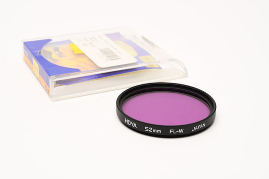 Hoya 52mm FL-W Filter in Jewel Case, Mint-