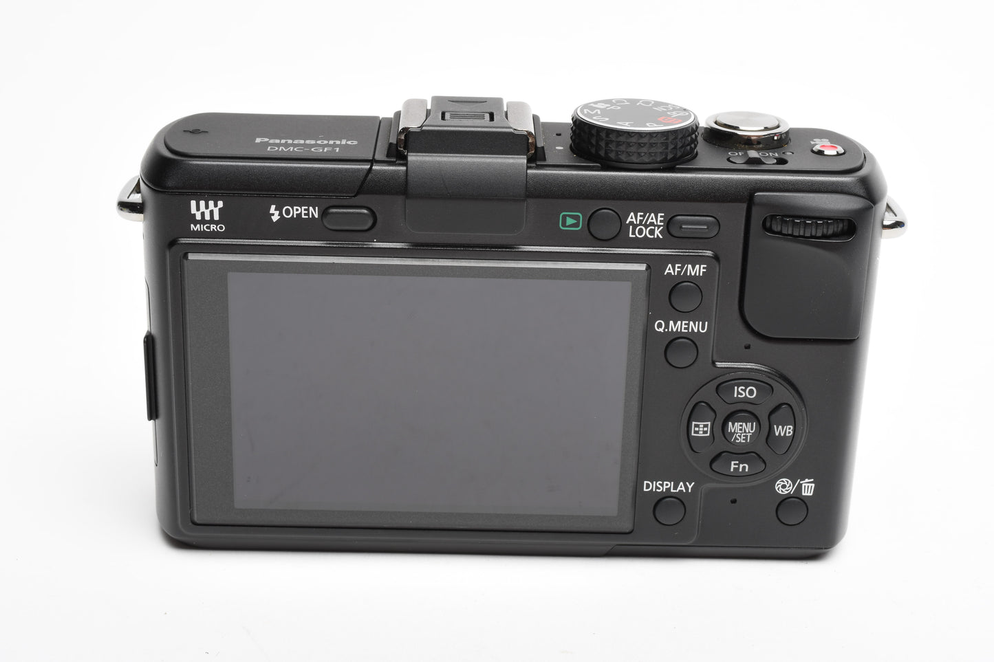 Panasonic Lumix GF1 Body, 2X batts, charger, strap, cables, tested, nice!