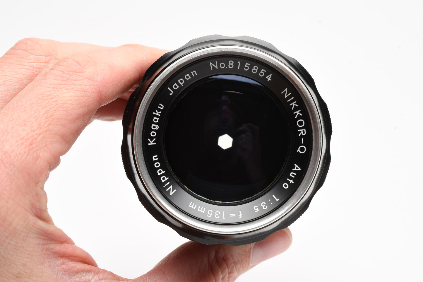 Nikon Nikkor-Q 135mm f3.5 Non-AI Portrait lens, caps, Great!