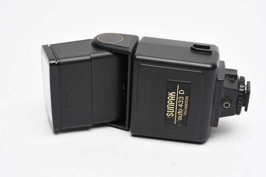 Sunpak Thyristor Auto 433D electronic flash w/Nikon dedicated module, Tested