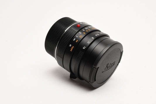 Leica Summilux-M 35mm ASPH/FLE-I 6-Bit E46 lens #11663 w/hood, case+caps, Sharp!