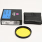 B+W 46mm Basic series MRC 022 Yellow #1102637, Mint in box