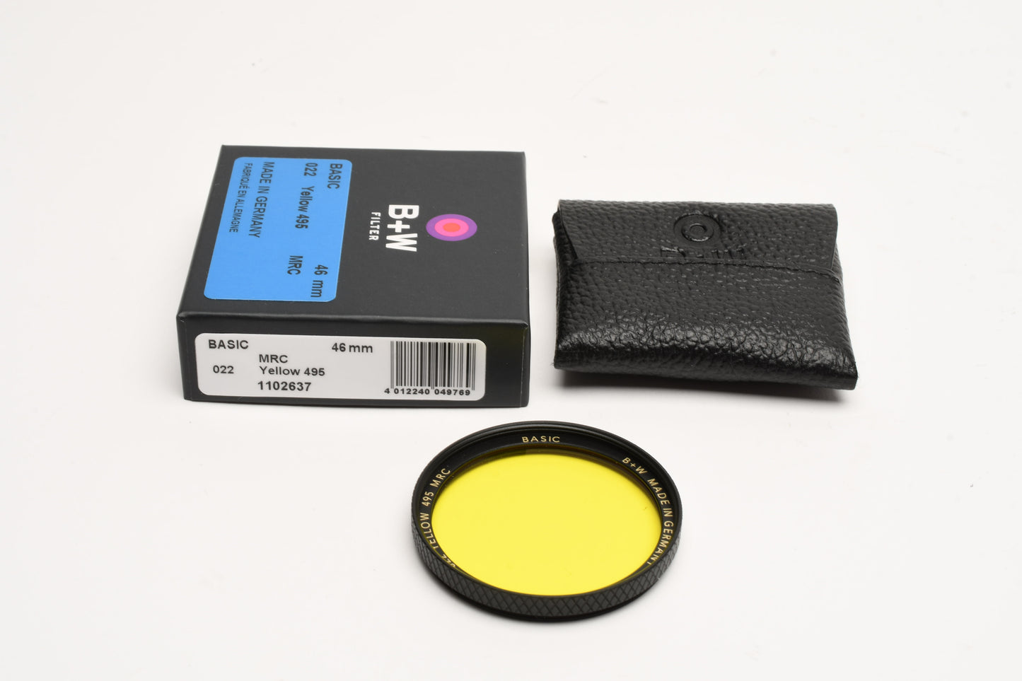 B+W 46mm Basic series MRC 022 Yellow #1102637, Mint in box
