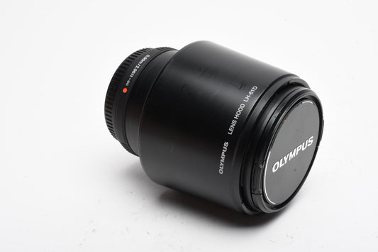 Olympus Digital 40-150mm f4-5.6R ED MSC zoom lens MFT +Hood