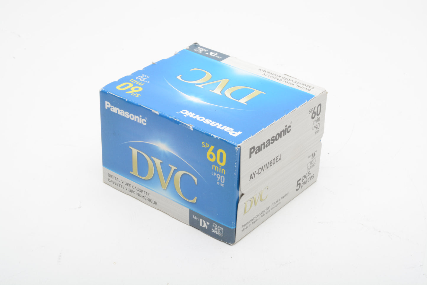 5X Panasonic Mini DV DVC SP 60 Video cassettes, NIB