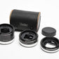 Vivitar FL/FD AT-4 Automatic Extension Tube Set 12,20,36mm Set Canon FD