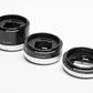 Vivitar FL/FD AT-4 Automatic Extension Tube Set 12,20,36mm Set Canon FD