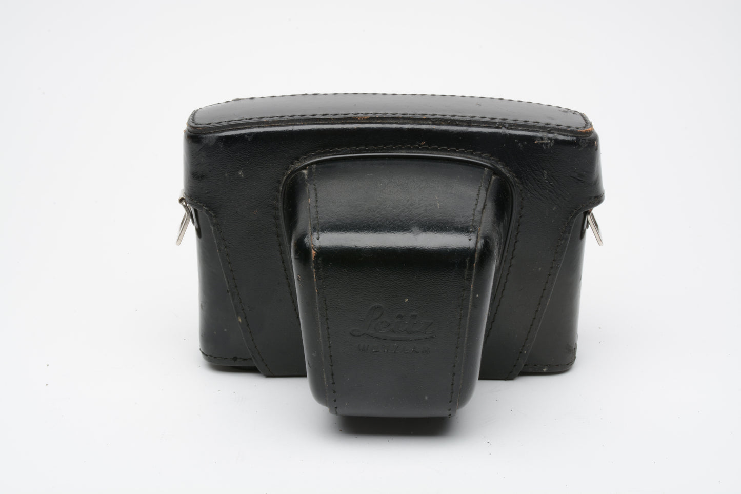 Leica Leitz Leather Eveready Case Black for Leica M5 w/short prime lens, Very good!