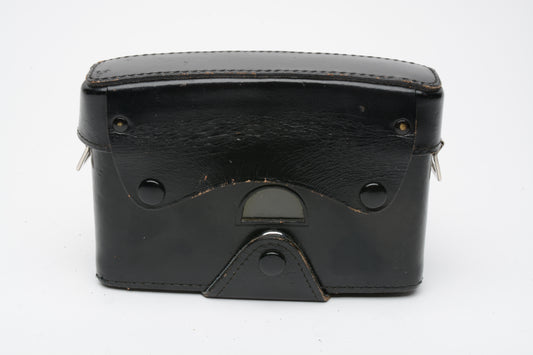 Leica Leitz Leather Eveready Case Black for Leica M5 w/short prime lens, Very good!