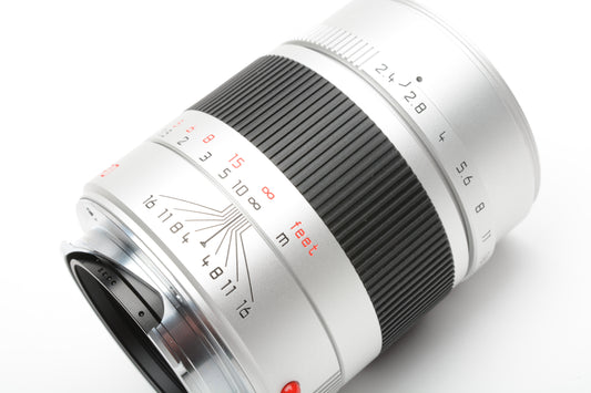 Leica-M Summarit 90mm f2.4 6 Bit Silver lens #11685 Mint