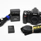 Nikon D60 10.2MP DSLR Bodu, Batt+charger, 14,817 Acts, Great!
