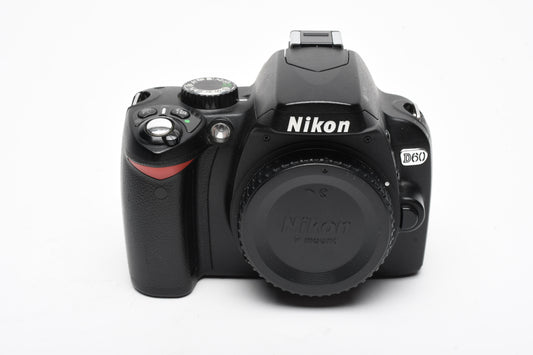 Nikon D60 10.2MP DSLR Bodu, Batt+charger, 14,817 Acts, Great!