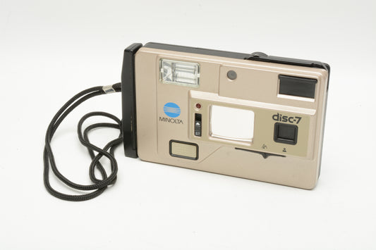 Minolta Disc 7 Disc camera strap, nice collector piece