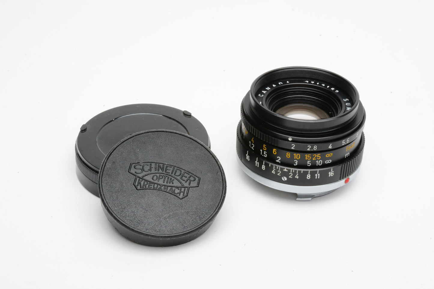 Leica Leitz Summicron 35mm f2 lens (V.3) Canada / black, very clean, sharp!