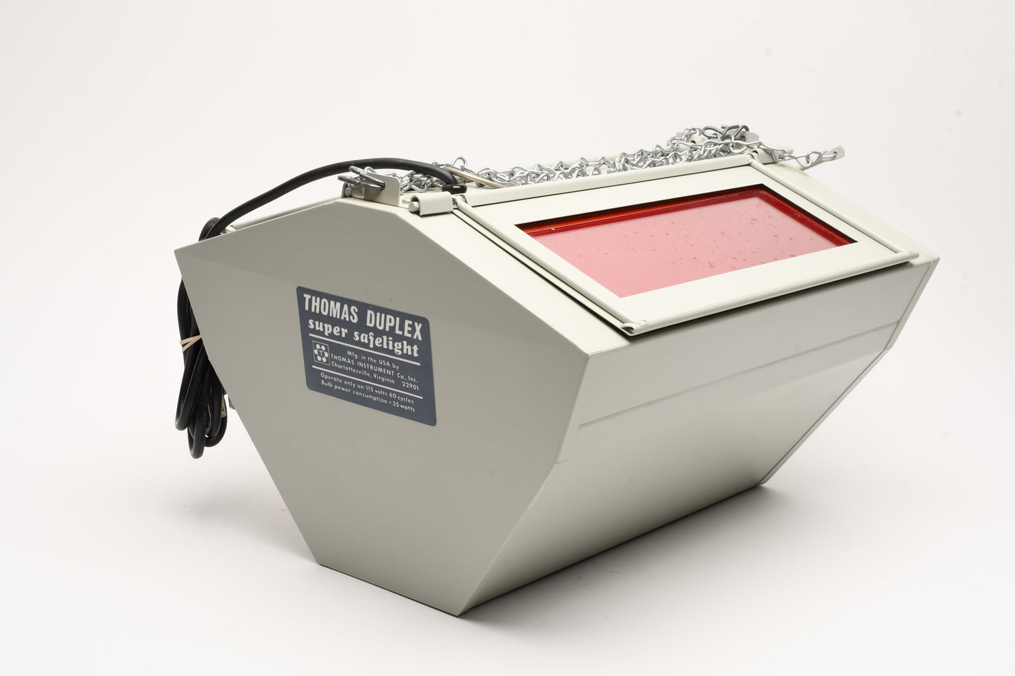 Thomas Duplex Super Safelight Darkroom Light w/Clean Filters & Good Bulb