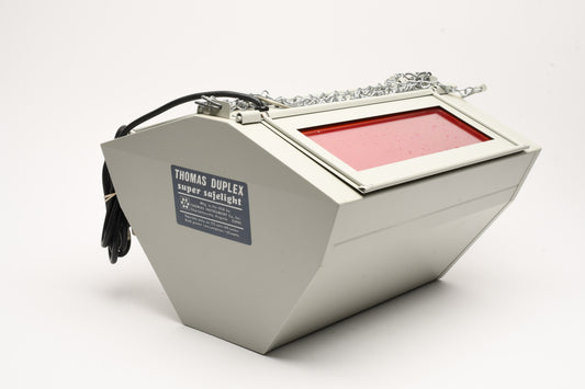 Thomas Duplex Super Safelight Darkroom Light w/Clean Filters & Good Bulb