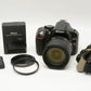 Nikon D5200 w/18-70mm F3.5-4.5G ED, batt+charger+strap+UV, 60K acts