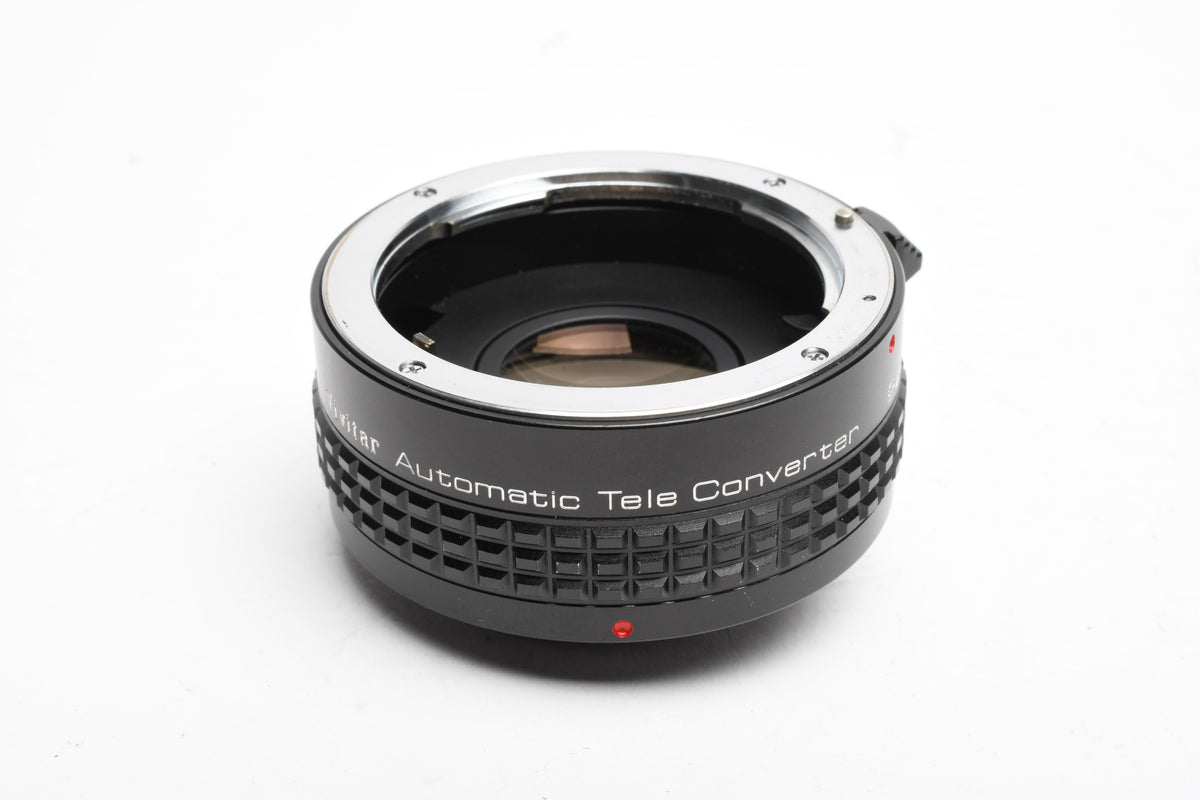 Vivitar MC 2X-22 Teleconverter for Pentax PK mount, caps + case
