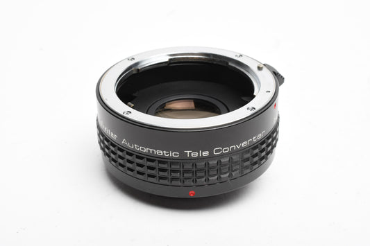 Vivitar MC 2X-22 Teleconverter for Pentax PK mount, caps + case