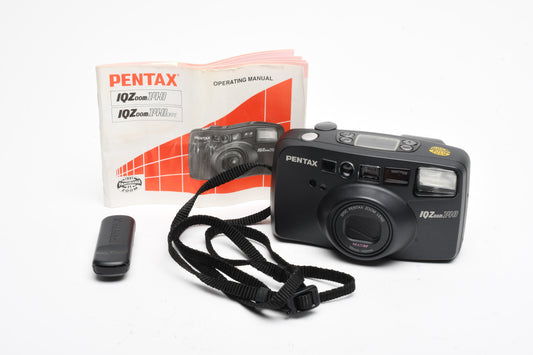 Pentax IQZoom 140 QD 35mm Point&Shoot Camera w/38-140mm zoom +Remote, Tested