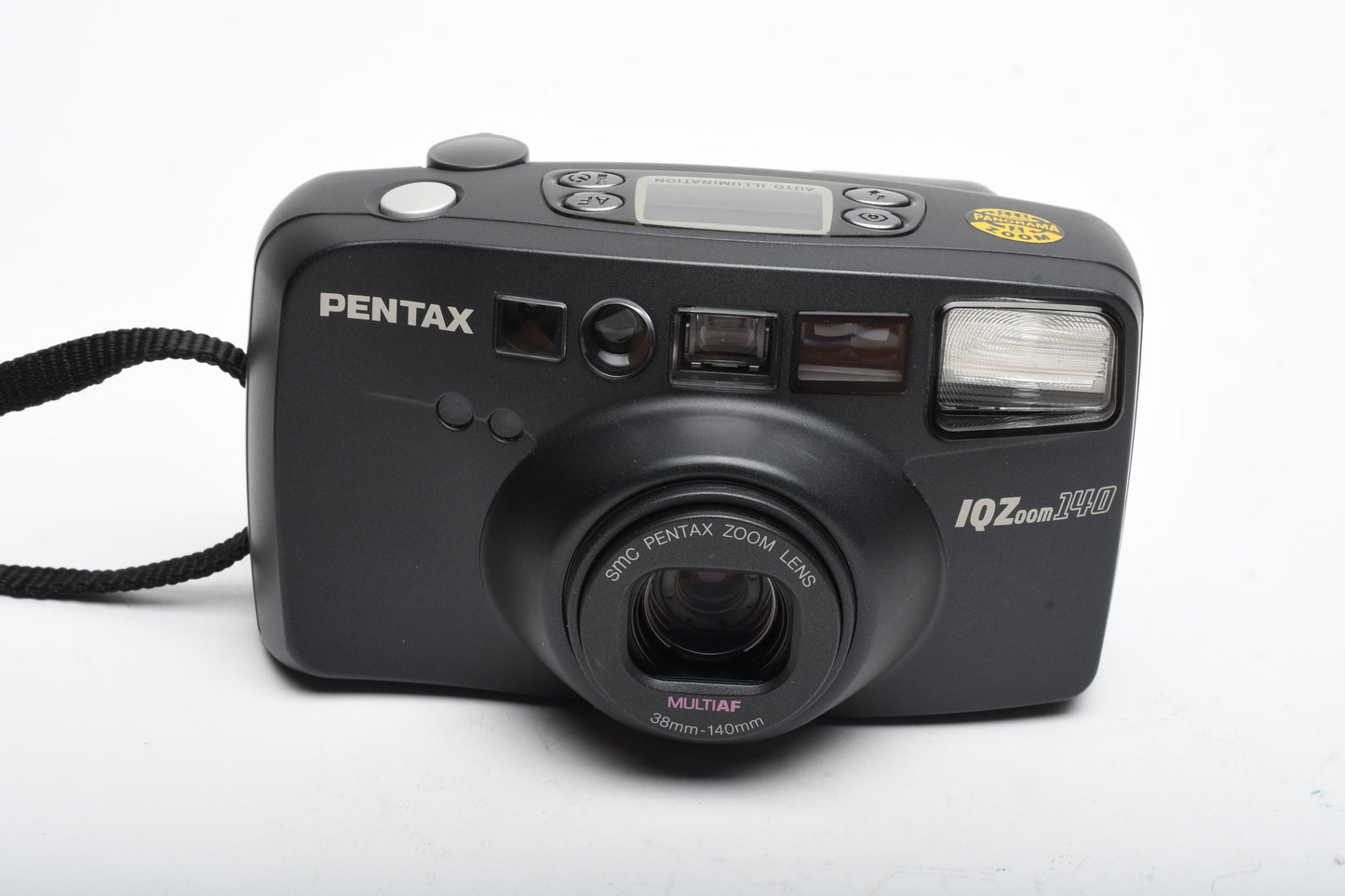 Pentax IQZoom 140 QD 35mm Point&Shoot Camera w/38-140mm zoom +Remote, Tested