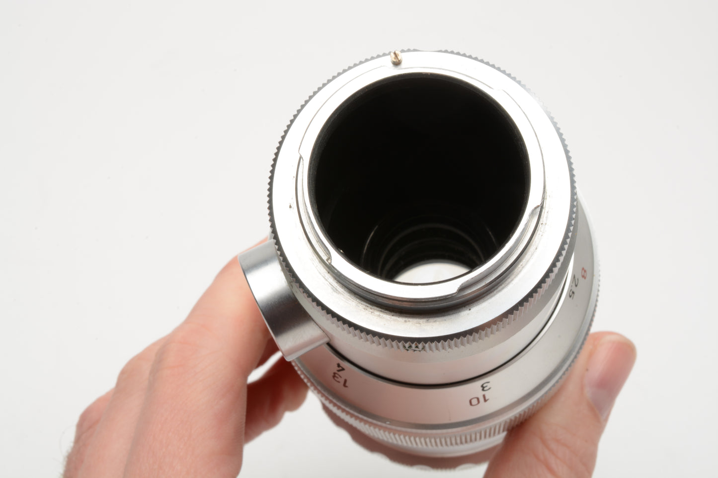 Steinheil München Tele-Quinar 200mm f4.5 Exakta Mount Lens, Hood+case *Read