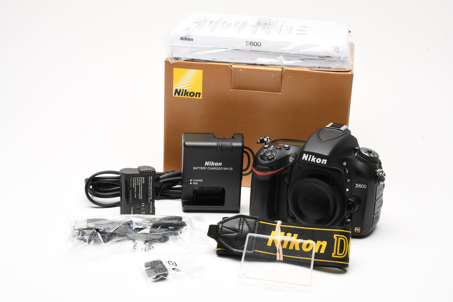 Nikon D600 DSLR Body w/Batt, charger, Only 5489 Acts!! Mint- USA Boxed