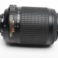 Nikon AFS Nikkor 55-200mm F4-5.6G ED DX VR zoom lens, hood, caps, Mint-