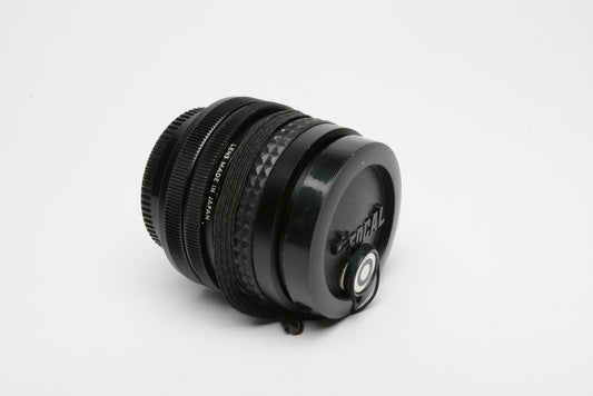 Focal MC 28mm f2.8 Manual Focus Wide Angle Prime Canon FD Lens, Caps