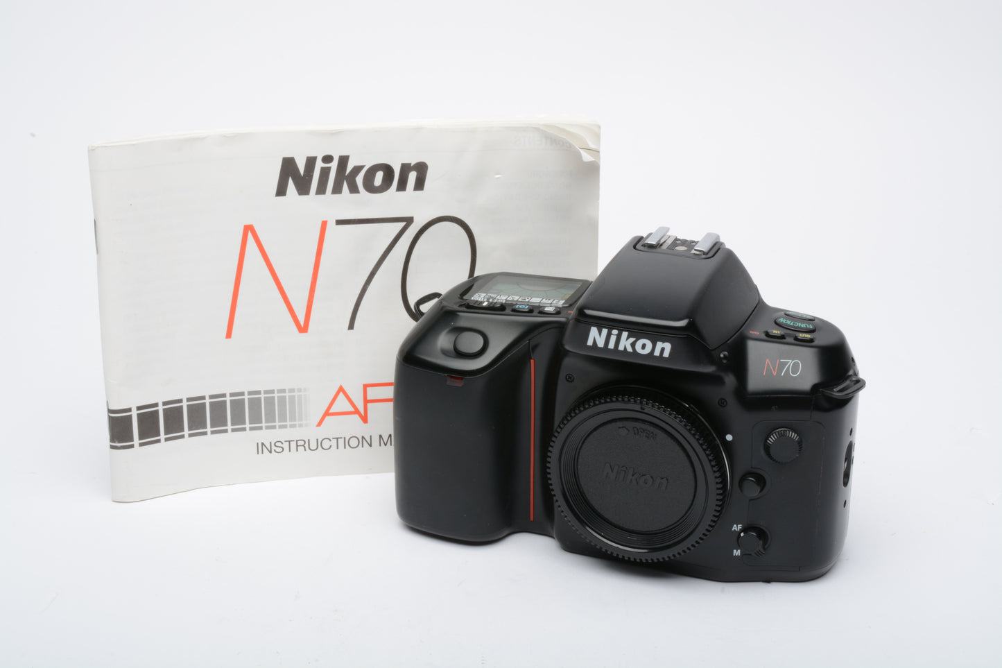 Nikon N70 35mm SLR Body, manual, cap, tested, accurate