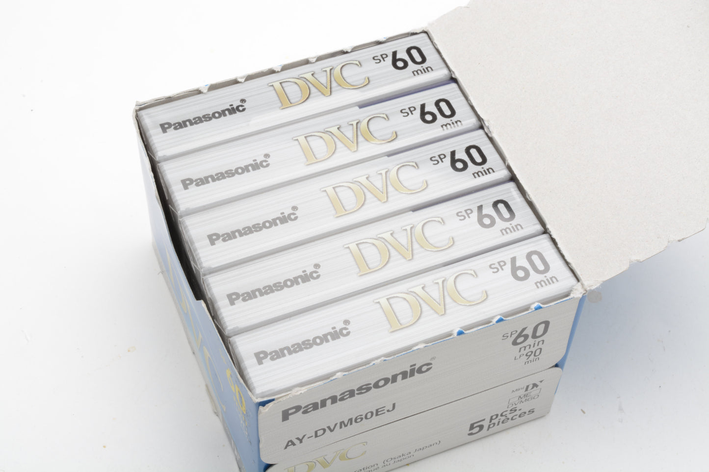 5X Panasonic Mini DV DVC SP 60 Video cassettes, NIB