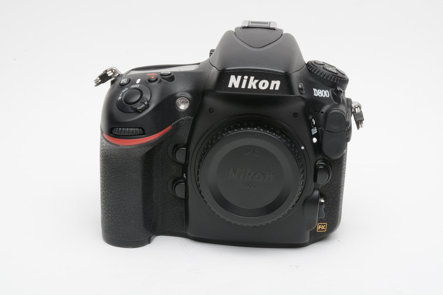 Nikon D800 DSLR body, USA version, batt+charger+USB, only 44K Acts! Boxed