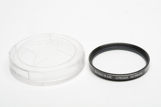 Rokunar 55mm C S Cross Screen 4 Point filter in jewel case, Clean