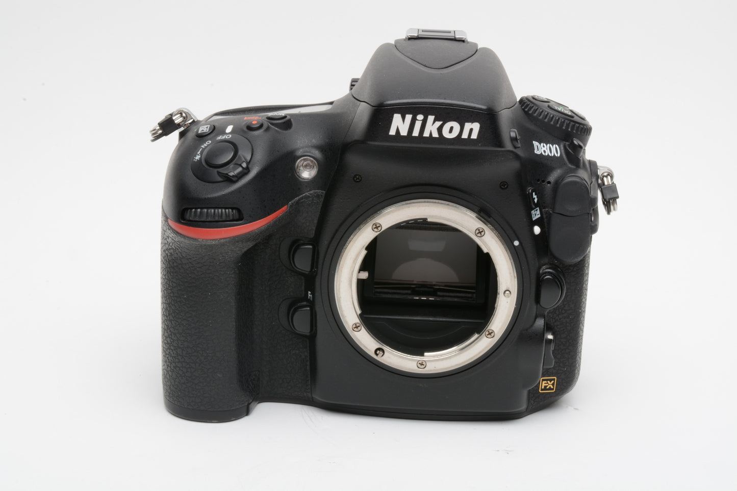 Nikon D800 DSLR body, USA version, batt+charger+USB, only 44K Acts! Boxed